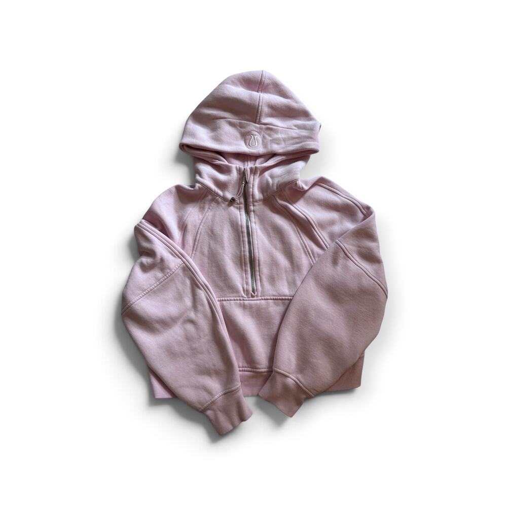 Lululemon pink Scuba oversized half-zip hoodie